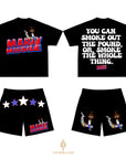 "The Motto" short sleeve & shorts set